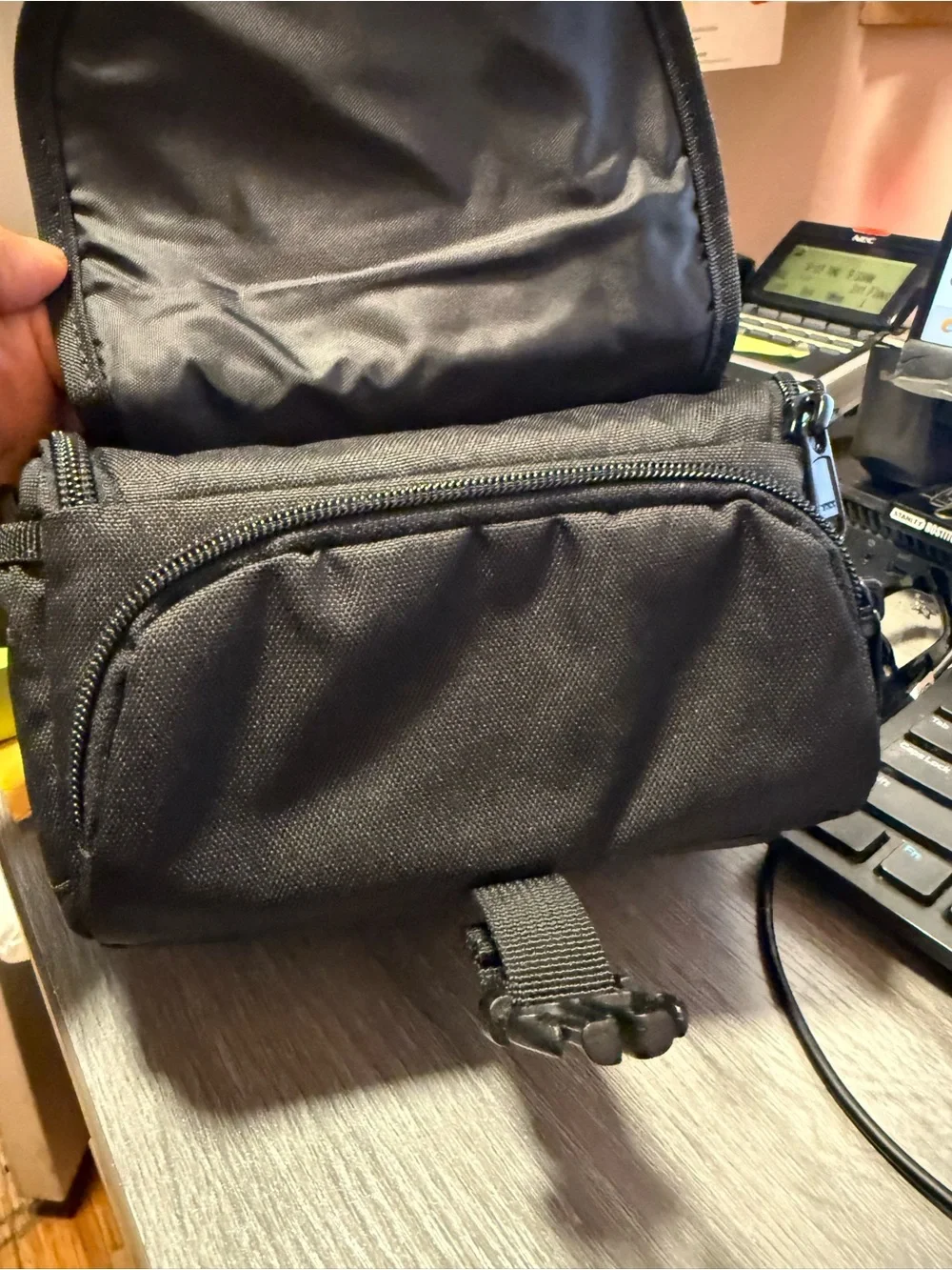 Black & Orange Camera Bag - Compact Protective Case for different purposes